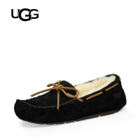 UGG2019秋冬女士毛毛单鞋便鞋温暖休闲蝴蝶结豆豆鞋 5612