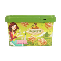 印度尼西亚原装进口 Sweet cat 甜猫抹茶味威化饼干 180g/盒甜而不腻 休闲小吃零食 茶点零食 零食小包装