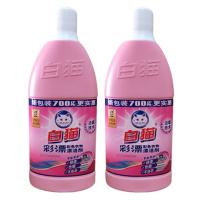 700G彩漂2瓶 漂白水彩漂漂白剂白色去彩漂液增艳去渍洗衣液