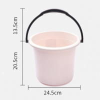 迷你款粉色（尺寸比较小） 塑料手提小水桶家用大号加厚洗衣桶储水桶洗车圆桶塑料桶