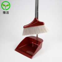 时尚尊贵红[扫把+簸箕]两件套 扫把簸箕套装组合家用软毛笤帚刮水器地刮卫生间扫地单个扫帚