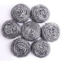 经济装[10个] 不掉渣不生锈[大号] 不锈钢不渣钢丝球刷锅洗锅刷碗洗碗手柄刷子清洁球厨房神器