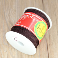 2毫米咖啡色送3件套C玉线约100米 文玩手串佛珠绳五彩线72号玉线吊坠红绳编织绳穿星月菩提无弹力的