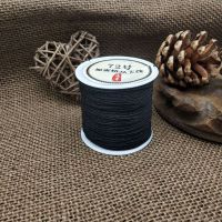 72号玉线黑色50米 赠品白色珠子15颗 72号线玉线手绳编织线情侣手链绳一缕青丝头手链本命年红绳项链