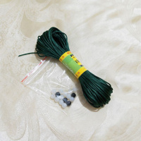 7号线墨绿20米 送白色珠10颗+黑色珠10颗 一缕青丝7号线抖音同款diy红绳子手链编织线挂绳项链手工编织绳