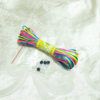 7号线彩色20米 送白色珠10颗+黑色珠10颗 一缕青丝7号线抖音同款diy红绳子手链编织线挂绳项链手工编织绳