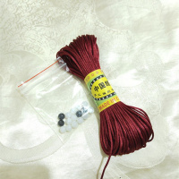 7号线酒红20米 送黑色珠20颗 一缕青丝7号线抖音同款diy红绳子手链编织线挂绳项链手工编织绳