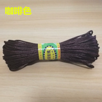 咖啡色 5号线20米扎 中国结线材5号6号7号线玉线红绳子项链吊坠手链编手绳diy编织线