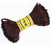 深咖啡7号线20米 买2送2 20米5号线中国结线红绳DIY手链绳编织线本命年红绳手工线