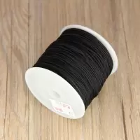 黑色1.5毫米送3件套B玉线约35米 文玩手串佛珠绳五彩线72号玉线吊坠红绳编织绳穿星月菩提无弹力的