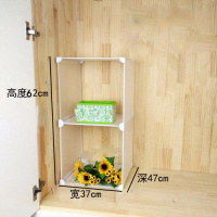 1列2层加深款(无背板)层高30 衣柜隔板分层收纳架宿舍柜内置物架寝室衣橱隔层隔断储物架