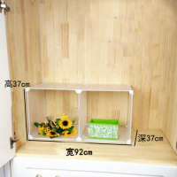 加宽2列1层普通款(不带背板) 衣柜隔板分层收纳架宿舍柜内置物架寝室衣橱隔层隔断储物架