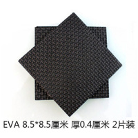 方形8.5*8.5cm2片 [多尺寸]加厚椅子脚垫家具保护垫防滑桌脚垫静音自黏胶防贴