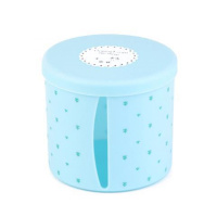 圆形蓝色[1个] 多功能纸巾盒欧式客厅茶几遥控器简约收纳盒家用简约塑料抽纸盒