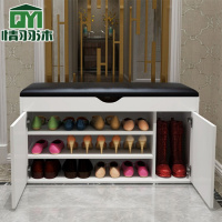 防尘换鞋凳简约现代收纳储物凳穿鞋凳时尚多功能收纳可坐整装鞋柜