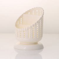 白色2个 遥控器桌面笔筒收纳盒书房书桌化妆品口红眉笔分格收纳筒学生宿舍