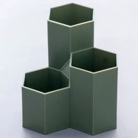 北欧绿 ins创意多功能笔筒刷子桶化妆品收纳盒化妆筒化妆刷筒眉笔收纳筒