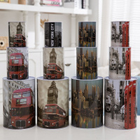 中号城市(不可取) 创意儿童礼品铁皮带锁存钱罐学生储蓄罐生日卡通防摔储钱罐