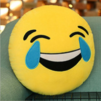 哭笑不得 直径20厘米 创意表情抱枕公仔搞怪滑稽表情包靠垫插手毛绒玩具暖手捂抱枕