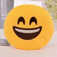 大笑 暖手版40厘米 创意表情抱枕公仔搞怪滑稽表情包靠垫插手毛绒玩具暖手捂抱枕