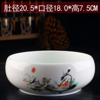 荷塘美景 有孔 铜钱花盆陶瓷清仓水仙睡莲碗莲荷花水培容器多肉特大号盆栽