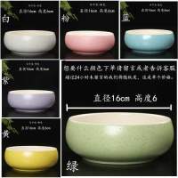 其他颜色单个马卡龙-留言 大 水仙铜钱花盆陶瓷特价清仓家用一叶莲碗莲简约无孔水培容器多肉