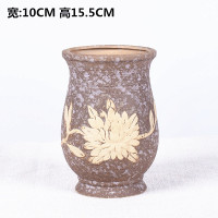 老桩反口蓝 多肉花盆陶瓷容器大号老桩花盆法师植物粗陶绿植物肉肉创意盆栽