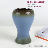 WH018蓝 多肉花盆陶瓷容器大号老桩花盆法师植物粗陶绿植物肉肉创意盆栽