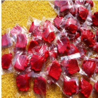 仿真花瓣300片左右 无烟香薰蜡烛摆图茶蜡心形 表白 求婚 创意浪漫生日套餐批