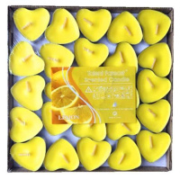 心形黄色50只送100片花瓣 无烟香薰蜡烛摆图茶蜡心形 表白 求婚 创意浪漫生日套餐批