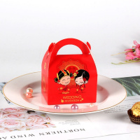 新人卡通(NJ-0366) 中号(50个糖盒) 结婚用品喜糖盒子创意婚礼喜糖礼盒礼品包装盒喜糖袋糖果包装盒婚庆糖盒批