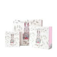 粉色兔子 中号1个 乐嘉航卡通礼品袋生日袋精美手提袋韩版伴手礼袋包装袋纸袋子