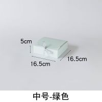 蝴蝶结软盒-中号绿色 3个 韩版端午节礼盒包装盒红礼品盒大小号盒子韩版简约生日盒