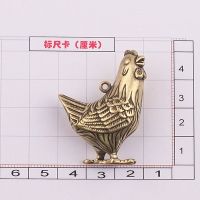 古铜小母鸡 +3厘米钥匙圈 纯铜铜十二生肖鼠牛虎兔龙蛇马羊猴鸡狗猪小挂件创意生日礼品