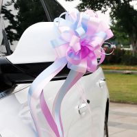 大号花球-粉紫蓝 30朵 婚庆用品婚车拉花彩带装饰车把手花婚车车队拉花装饰结婚用品大全