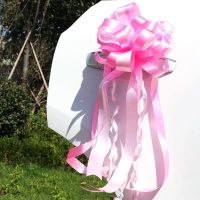 特大号花球-纯粉色 20朵 婚庆用品婚车拉花彩带装饰车把手花婚车车队拉花装饰结婚用品大全