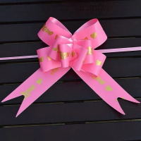 蝴蝶拉花-粉色love 30朵 婚庆用品婚车拉花彩带装饰车把手花婚车车队拉花装饰结婚用品大全