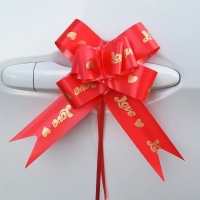 蝴蝶拉花-红色love 20朵 婚庆用品婚车拉花彩带装饰车把手花婚车车队拉花装饰结婚用品大全