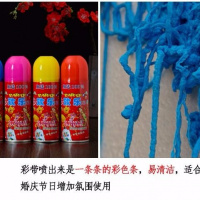 喷彩带五瓶 抖音红喷飞雪 喷彩彩喷雪花喷雾 喷射彩带喷圣诞节婚庆结婚用品