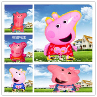 佩琪混款5个 均码 地摊飘空气球批小猪佩琪喜洋洋灰太狼微商光头强熊大看眼升空球