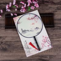 梅花宝塔 单面团扇宫扇圆形女式扇子古代古典宫廷舞蹈扇复古风汉服扇装饰扇