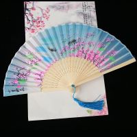 春来山水 收藏产品卡通小扇子 中国古风扇子折扇夏天日式便宜女扇子和风跳舞蹈折叠扇布扇子红