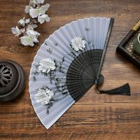 弄晚风 [带扇套] 扇子古风折扇中国风跳舞蹈扇夏季女日式复古典日用扇折叠扇子便宜