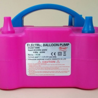 气球机+管子+打结器 气球充气泵电动打汽球工具汽球充气机打气机器双孔电动式