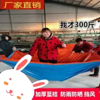 加厚蓝桔款 5米*10米[送绳子] 加厚户外遮阳防雨布防水防晒篷布货车苫蓬油帆布遮雨棚布隔热