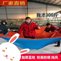 加厚蓝桔款 10米*9米[送绳子] 加厚户外遮阳防雨布防水防晒篷布货车苫蓬油帆布遮雨棚布隔热