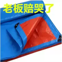 蓝桔款 10米*10米(送绳子) 加厚货车油布苫布塑料遮雨遮阳防雨布电三轮雨棚蓬布防水防晒篷布