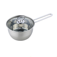 16cm钢耳单柄加厚单底 升级版特厚汤蒸锅不锈钢单层二层蒸锅汤锅奶锅煮粥锅火锅