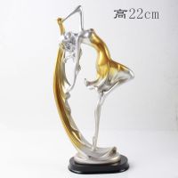 跳舞女孩摆件.金色 欧式家居饰品鹿摆件客厅办公室书房工艺品酒柜电视装饰品摆设