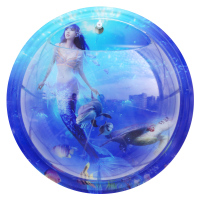 中号23CM美人鱼 墙上装饰品墙面装饰创意家居卧室墙饰挂饰花盆壁挂鱼缸墙壁挂件